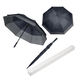 Зонт-трость полуавтомат с двойным куполом и ультра прочной конструкцией 