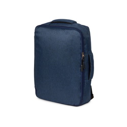 Рюкзак-трансформер для ноутбука 15" из переработанного пластика. Рюкзак трансформируется в деловую сумку-портфель благодаря 2-й ручке.