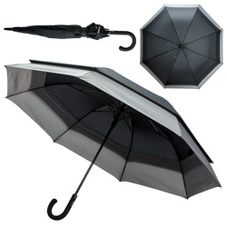 Расширяющийся зонт с системой антишторм. В сложенном состоянии этот зонт такой же легкий и компактный, как модели диаметром 23