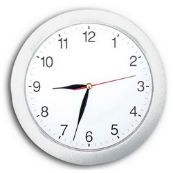 Часы настенные Овация (б/батареек),с плавным ходом, белый