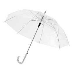 Зонт-трость прозрачный полуавтоматический, РОЕ