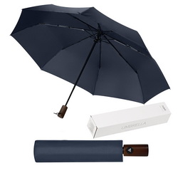 Зонт складной полуавтомат с системой защиты от ветра, в плотном чехле и в подарочной коробке, эпонж