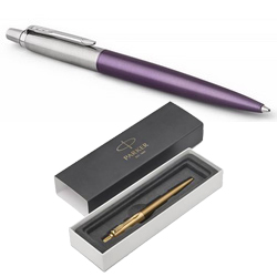 Ручка Parker Jotter Core Portobello Purple CT шариковая, корпус и отделка - нерж.сталь, в подарочной коробке