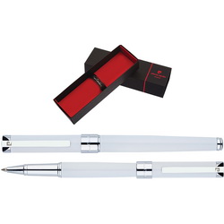 Ручка-роллер Pierre Cardin GAMME Classic, съемный колпачок, корпус - латунь с лакированным покрытием, отделка и детали дизайна - латунь, хром