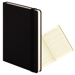 Ежедневник недатированный Canyon BtoBook с жесткой обложкой на резинке, А5, блок кремовый, 256 стр., ляссе в цвет обложки, искусственная кожа