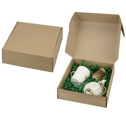 Коробка подарочная из микрогофрокартона. В коробку можно положить бумажный наполнитель, арт. 630013, 6 цветов на выбор