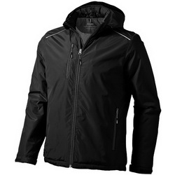 Куртка утепленная S с отстегивающимся капюшоном, на груди карман, боковые карманы на молнии, внутренний карман, манжеты с клапанами, 100 % полиэстер, таслон с PU покрытием