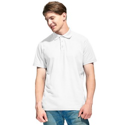 Рубашка-поло на трех пуговицах ХS-5XL,185 г/м2, 65% хлопок, 35% полиэстр