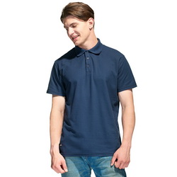 Рубашка-поло на трех пуговицах ХS-5XL, 185 г/м2, 65% хлопок, 35% полиэстр