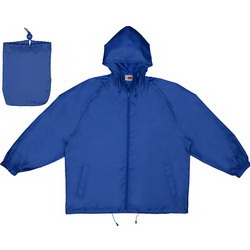 Куртка-ветровка мужская с чехлом, S, 100 % полиэстр