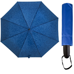 Зонт складной полуавтомат (3 сложения) с проявляющимся рисунком: при намокании зонта на куполе проступает узор . При высыхании узор исчезает. Эпонж, пластик.