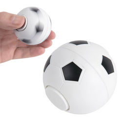 Игрушка-антистресс "Футбольный мяч", пластик. Вращается при нажатии на кнопку.