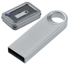 Флэш-карта USB, 16 Гб, в подарочной коробке с ложементом, металл