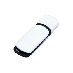 Флеш-карта USB с цветной отделкой, 16Gb, пластик