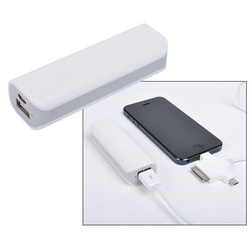 Универсальное зарядное устройство (2200 mAh), кабель с разъемами для зарядки iPhone 4/4S, 5/5S/5C,6, Micro USB